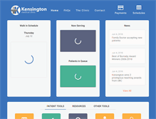 Tablet Screenshot of kensingtonmedicalclinic.com